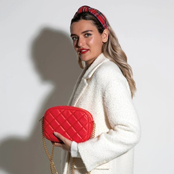 Shiraleah Plaid Red Holiday Headband - Picture 2 of 2